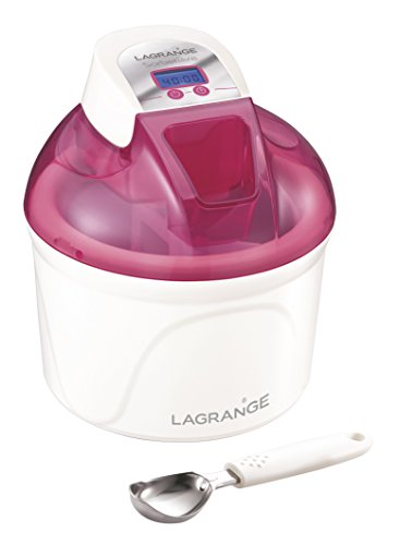 Lagrange 409001 Eismaschine 12 W LCD-Display Behälter 1,5 l himbeere von LAGRANGE