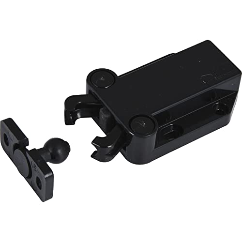 LAMP 58064 schwarz Druckschnapper MC-37F, Möbelschnapper für die Türverriegelung, Touch-Funktion zum Öffnen/Schließen, Kunststoff, 8-10 mm von Sugatsune