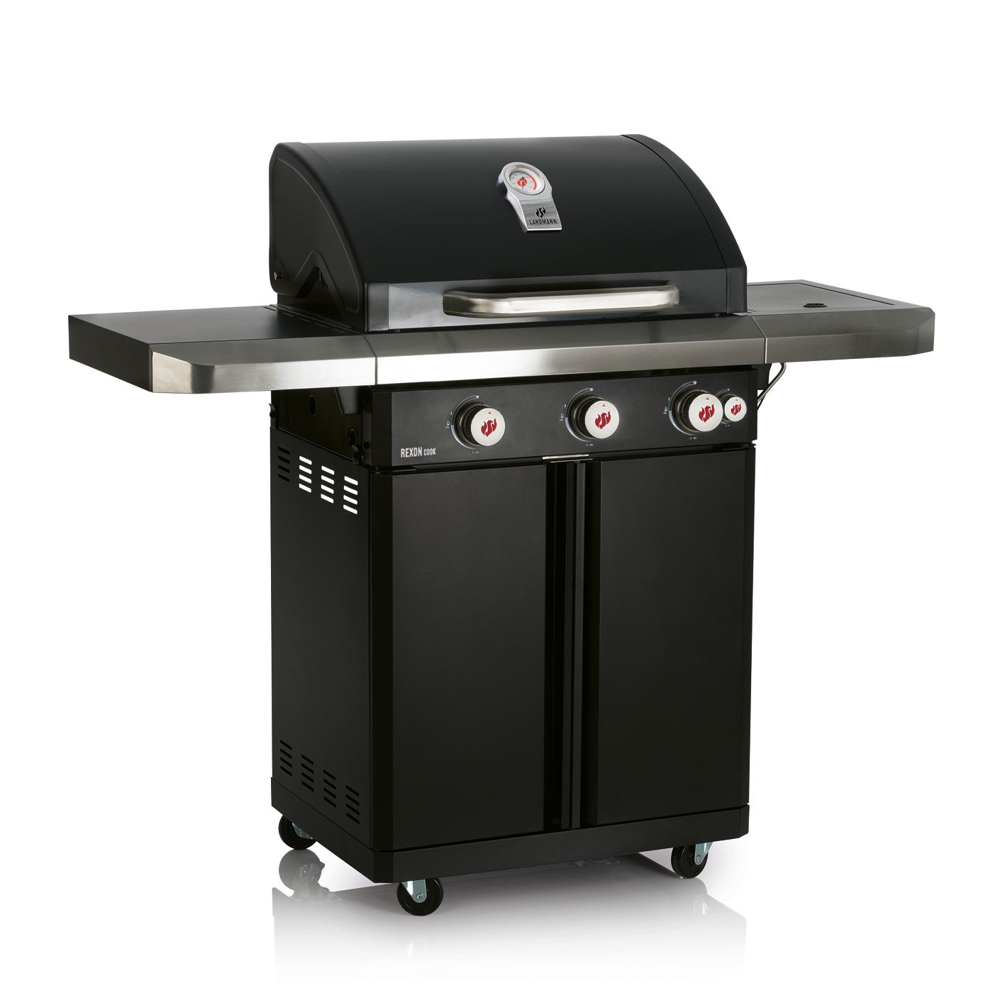 LANDMANN Gasgrill Rexon PTS 3.1 - schwarz von LANDMANN