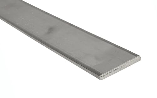 Edelstahl Flachmaterial V2A Flachstange Flacheisen VA Flach Flachstahl geschliffen 25 x 4 mm x 500mm (ungeschliffen) von METALXACT