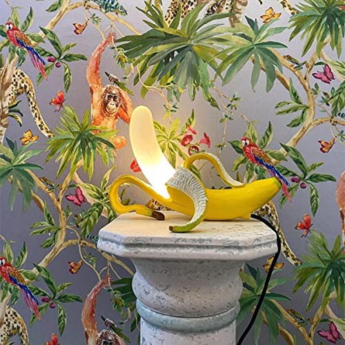 LANMOU Modern Banane Tischlampe LED Kreative Obst Kunst Dekoration Lampe, 3000K 6W Bananen Tischleuchte für Schlafzimmer, Obstgeschäft, Geburtstag Geschenk (B) von LANMOU