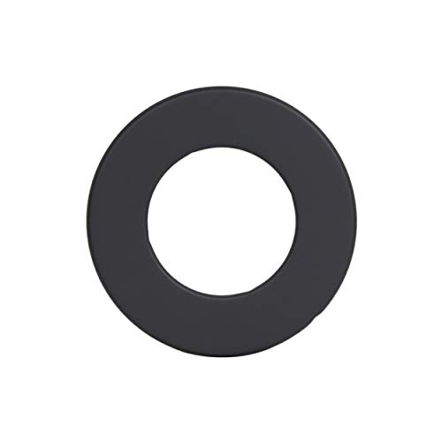 LANZZAS Ofenrohr Wand-Rosette mit 50 mm Rand - für den Durchmesser Ø 120 mm - Farbe: schwarz - Rauchrohr Wandabdeckung von LANZZAS