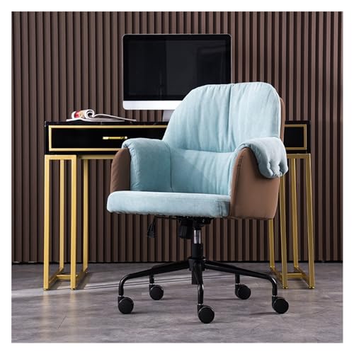 Home-Office-Stuhl Home-Office-Stuhl, einfacher Schreibtischstuhl, Schlafzimmer, mittlere Rückenlehne, Arbeitszimmer, Drehstuhl, ergonomischer, verstellbarer Bürostuhl Moderne Stühle ( Color : C ) von LAPADULA