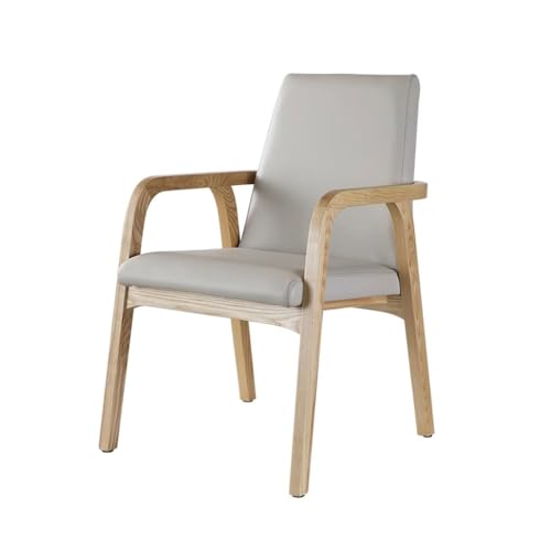 Home-Office-Stuhl Mid-Century Modern Esszimmerstuhl, Küchenstuhl aus massivem Holz mit Polsterung und Rückenlehne. Maße des Bürostuhls: 21 Zoll Moderne Stühle ( Color : C , Size : 55*61*81cm ) von LAPADULA