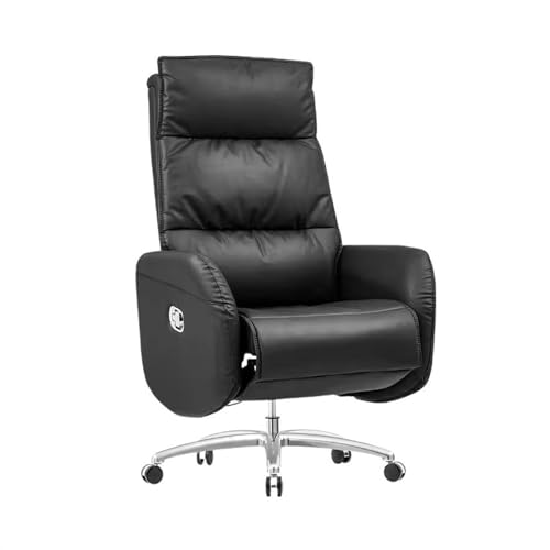LAPADULA Home-Office-Stuhl Luxuriöser Bürostuhl for die Mittagspause, Computerstuhl, bequemer Drehstuhl, Arbeitsstuhl Moderne Stühle (Color : Black) von LAPADULA