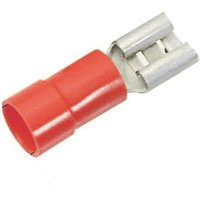 Lapp 63101020 Flachsteckhülse Steckbreite: 2.8 mm Steckdicke: 0.5 mm 180 ° Teilisoliert ROT 100 St. von ROT