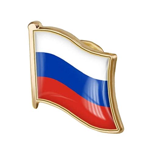 LAVALINK 1pc Russische Flagge Pin-Abzeichen-metallemaille-Revers-brosche Russe Flagge Abzeichen Neuheit Zubehör von LAVALINK