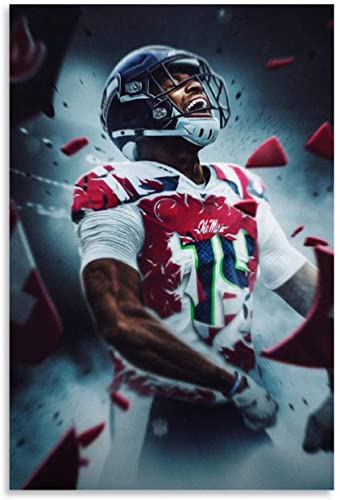 LBMED GemäLde Auf Leinwand Seattle Seahawks - DK Metcalf Star Poster für Veranda-Dekor Wandkunst Malerei Poster Druckt Bilder 23.6"x35.4"(60x90cm) Kein Rahmen von LBMED