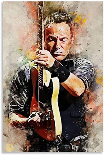 LBMED Leinwand Bilder Kunst Bruce Springsteen Poster für Schlafzimmerdekor Malerei Poster Druckt Gedruckte 23.6"x35.4"(60x90cm) Kein Rahmen von LBMED