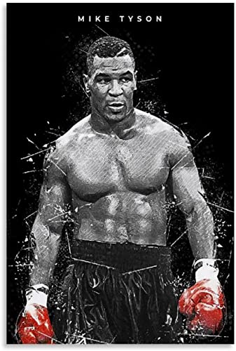 LBMED Leinwand Druck Poster Box-Champion Mike Tyson Poster für Veranda-Dekor Wandkunst Kunstwerk Malerei Kunstdrucke Bild 19.7"x27.6"(50x70cm) Kein Rahmen von LBMED