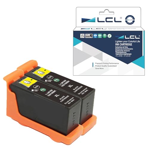 LCL Kompatibel Tintenpatrone 100XL 105XL 108XL(2Schwarz) Kompatibel zu Lexmark S300 S301 S302 S305 von LCL