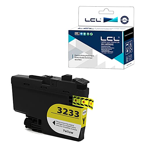 LCL Kompatibel Tintenpatrone LC-3233 LC3233 XL LC3233XL LC-3233Y LC3233Y Pigment (1Stück Gelb) Ersatz für Brother DPC-J1100DW MFC-J1300DW von LCL