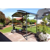 Profi-Grillpavillon mit Polycarbonat-Dach anthrazit 245 x 150 x 234 (l xB x h) - Leco von LECO