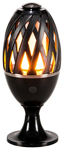 LED-Highlights Deko Lampe Feuer Fackel Garten Leuchte 10 x 24 cm Akku kabellos Flammeneffekt Stimmungslicht Tischlampe Rund Innen Aussen Wasserdicht von LED-Highlights