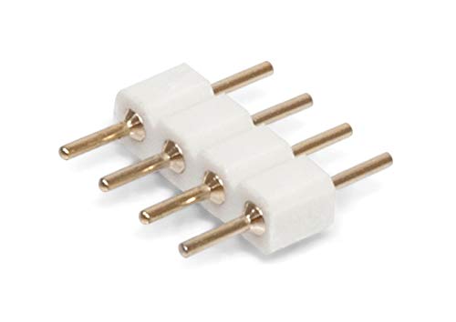 10er Pack 4 pol Pin | Kupplung | Verbinder | Stecker | Lötstift für RGB LED Streifen von LED Universum