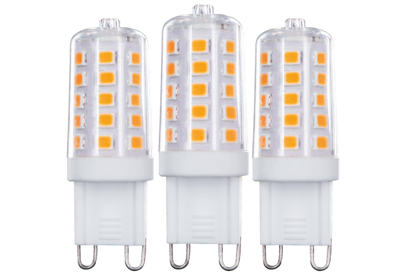 LED's light LED-Leuchtmittel 0620137 LED Kapsel, G9, G9 dimmbar 3.5W warmweiß Klar 3-Pack von LED's light