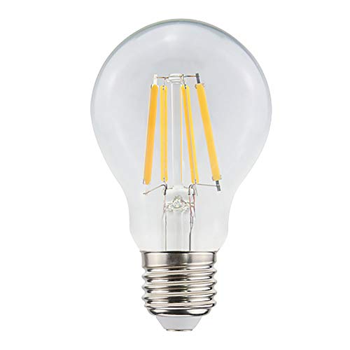 proventa® LED-Birne mit Dämmerungssensor | Automatisches Einschalten bei Dämmerung | 4 Filament-Glühfäden | Glaskörper | 7 Watt | 806 Lumen | Abstrahlwinkel 360° von LED's light
