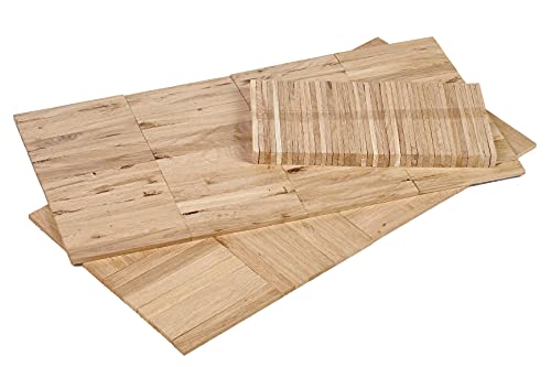Leda EICHE Bastelklötzchen 160 Stück zum Basteln original vom Klötzchenmann 8 x 22 x 160 mm Holzbausteine Bastelholz ideal für alle DIY Projekte von Leda