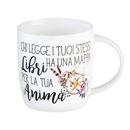 Legami Bindungen Aphorism Tasse Good Morning, Mehrfarbig, 9 x 9 x 8 cm Seelen-Bücher 9x9x8 cm Mehrfarbig von LEGAMI