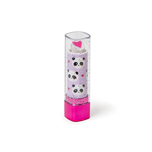 Legami - Xoxo Gummi, Lipstick, Duftgummi, Durchmesser 2 cm, Panda-Thema, Lippenstift-Gummi von LEGAMI
