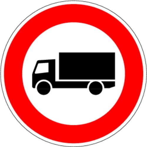 LEMAX® Verkehrszeichen - Verbot für Kfz über 3,5 t, Zeichen 253 Alu 2 mm, RA1 rot/weiß 42 von LEMAX