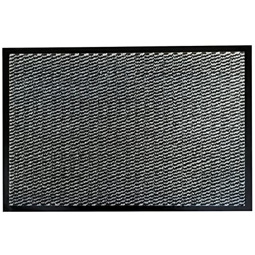 LESTARE | Teppichmatte, grau, meliert | Textilmatte mit PVC-Unterseite für Zuhause und Business, Verschiedene Größen (40 x 60 cm) von LESTARE