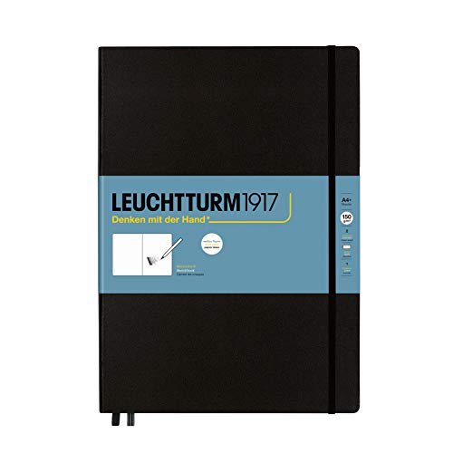 LEUCHTTURM1917 362354 Skizzenbuch Master (A4+), Hardcover, 112 Seiten (150 g/m²), Schwarz von LEUCHTTURM1917