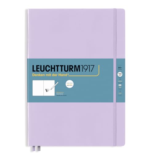 LEUCHTTURM1917 370347 Skizzenbuch Master (A4+), Hardcover, 112 Seiten (150 g/qm), blanko, Lilac von LEUCHTTURM1917