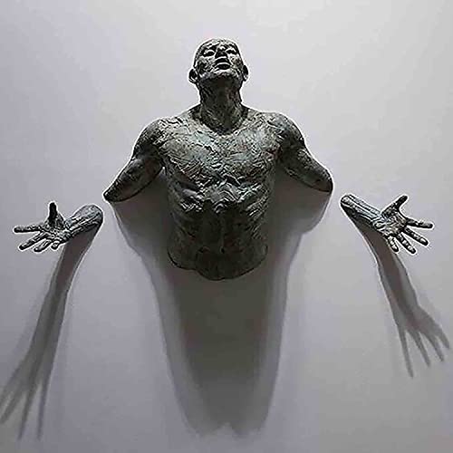 LGESR Abstrakte Charakter Wandskulptur 3D Durch Wandkletterer Statue for Wohnzimmer (Size : A) von LGESR