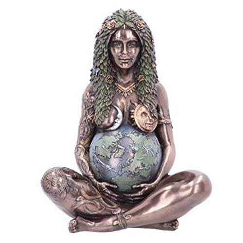 LGESR Mutter Erde Göttin Statue Mutter Erde Statue Millennial Gaia Statue Göttin der Erde Harz Ornamente, Geschenk for Mutter, 15cm von LGESR