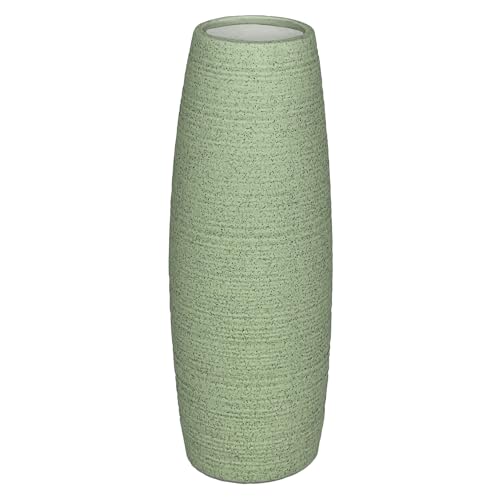 Vase grün 22 cm - Tischvasen Grün Vase für Wohnzimmer Tisch Zuhause Büro Deko,Premium Porzellan,h 22 cm. von LGYKUMEG