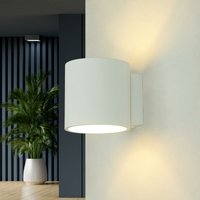 Moderne runde Wandlampe roda Weiß - Weiß von LICHT-ERLEBNISSE