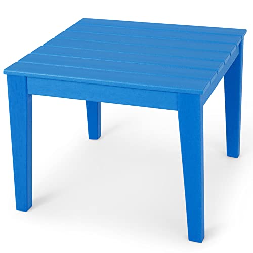 LIFEZEAL Kindertisch, Tisch für Kinder, Maltisch aus Holz, Kleiner Tisch, Robust & Langlebig, Kinderzimmertisch Indoor & Outdoor, 64,5 x 64,5 x 51 cm, Tragfähigkeit von 100 kg (Blau) von LIFEZEAL