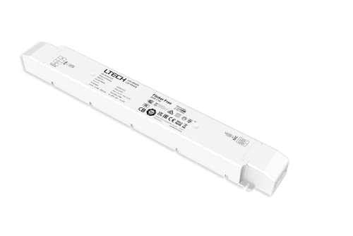 LIGHTEU®, 150 W 24 V DC 6,25 A TRIAC LED dimmbares Treiber-Transformator Netzteil, 3 in 1 Unterstützung für Triac ELV und Push-DIM-dimmbares Netzteil von lighteu