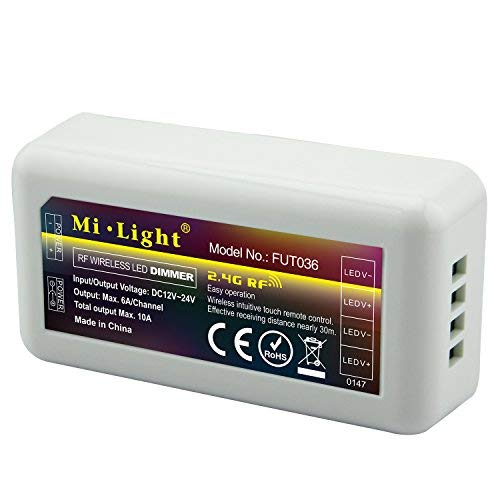 LIGHTEU, Milight Miboxer 2,4 GHz LED Einfarbiger Controller Fernbedienung, Helligkeit dimmbar, fut036 von lighteu