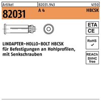 Hohlraumdübel r 82031 m.Senkschraube hbcsk 12-1 ( 55/25) a 4 von LINDAPTER