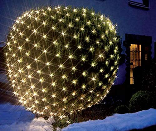 LED Lichternetz Lichterkette Baumbeleuchtung 240 LEDs warmweiß 3x3 m IP44 von Linder Exclusiv