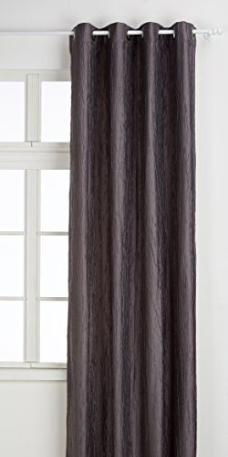 LINDER 0969/42/375 Vorhang mit 8 Ösen und Design-Wetzstahl, rund, Polyester/Baumwolle, 140 x 260 cm, Beige von LINDER