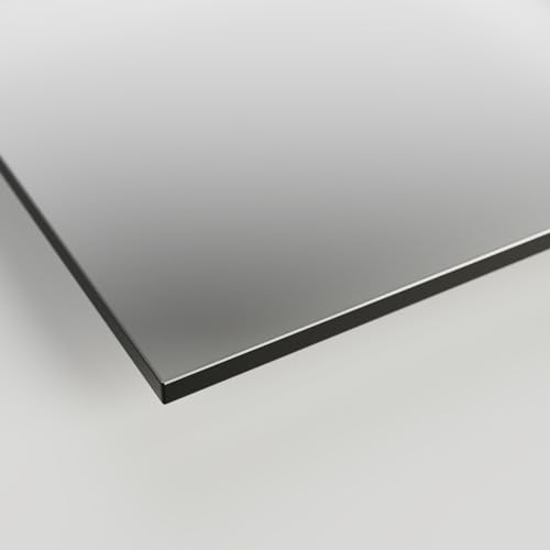 Glasplatte Tisch 100x60 ESG Glas 6mm nach Maß grau - Glasscheibe 100 x 60 cm für Schreibtisch Schminktisch - Sicherheitsglas Glasplatten nach Maß rechteckig als Schutz transparent von LINEA GLAS DESIGN