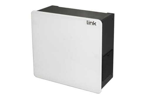LINK Box für Gerät Home mit Halterung in Vetro Bianca MM 265 (L) x 122(P) X 265 (A) WiFi Box Marke von LINK