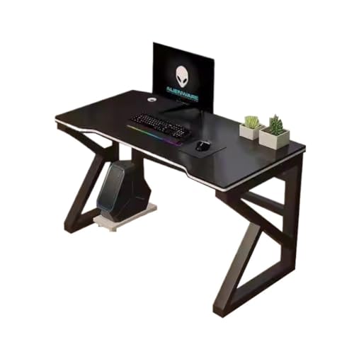 Multifunktionstisch Computertisch, Desktop-E-Sport-Tisch, Einfacher Miethaus-Schreibtisch, Studentenheim-Schreibtisch, Schlafzimmer, Schwarzer Schreibtisch Tablett Bett ( Color : Black , Size : A ) von LIPPSYYDS