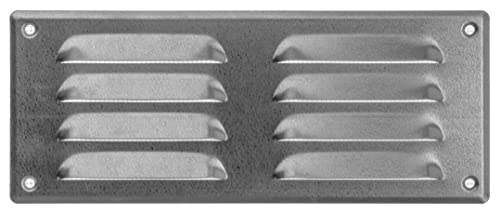 260x105mm Metall Verzinkt Lüftungsgitter mit Insektenschutz - Gitter für Belüftung - Abluftgitter von LIRAST