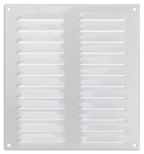 260x280mm Metall Weiß Lüftungsgitter mit Insektenschutz - Gitter für Belüftung - Abluftgitter von LIRAST