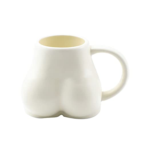 Keramik Weiß Schwarz Tassen Kaffeetassen Frau Körper Arsch Hintern Form Milch Becher Skulptur Tasse Esstisch Neuheit Geschenk Dekor Tasse Für Party von LIUASMUE
