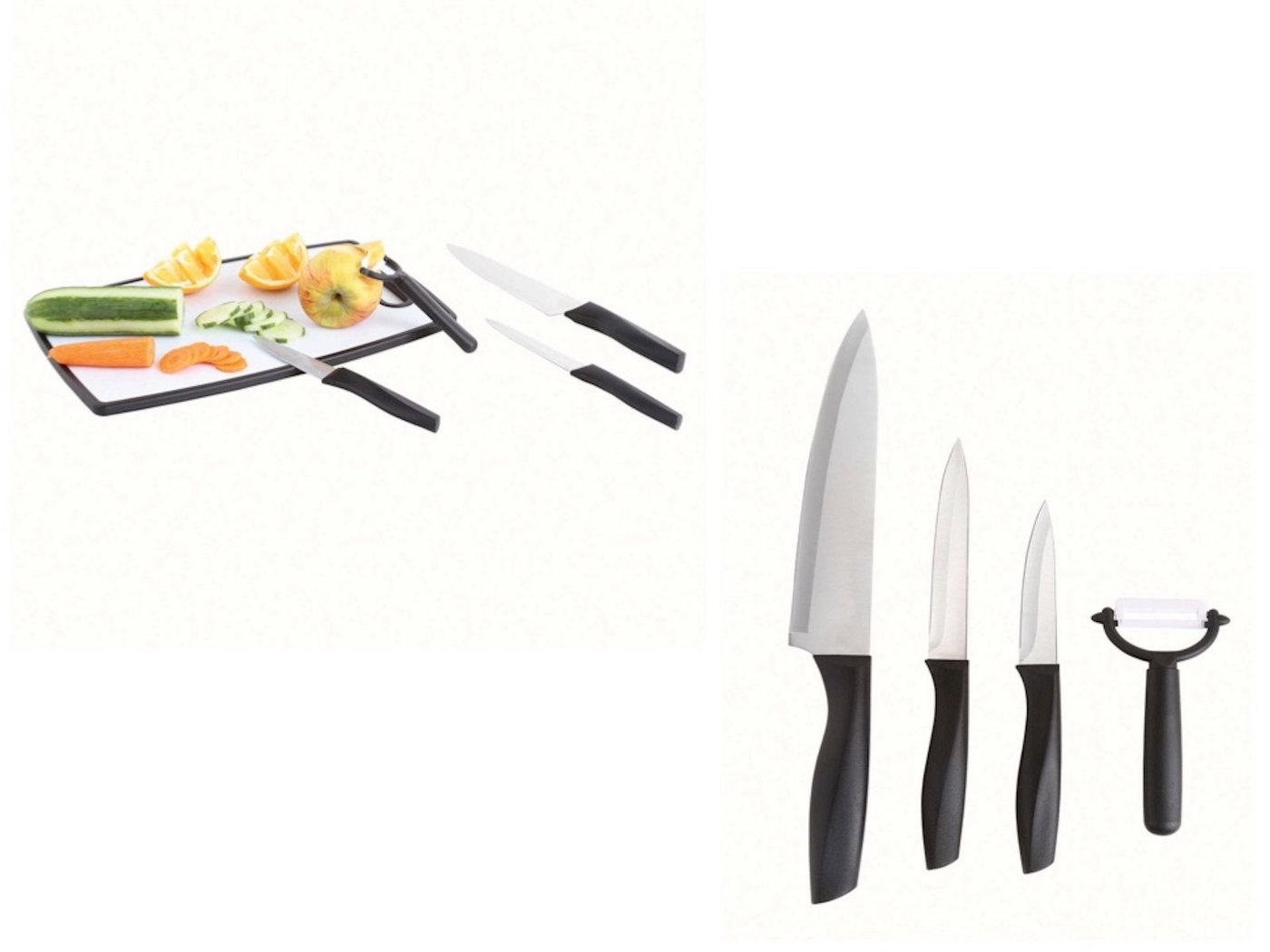 LIVOO Kochmesser LIVOO Schneidebrett Messer-Set Kunststoff drei Messer inkl. von LIVOO