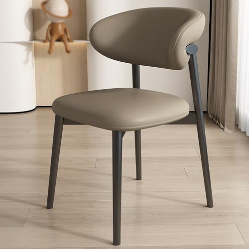 LMXRYPD Dining Chair 2er-Set, Polsterstuhl mit Geschwungener Rückenlehne, Schminktisch Stuhl, Moderner Esszimmerstuhl ohne Armlehnen (Color : L) von LMXRYPD