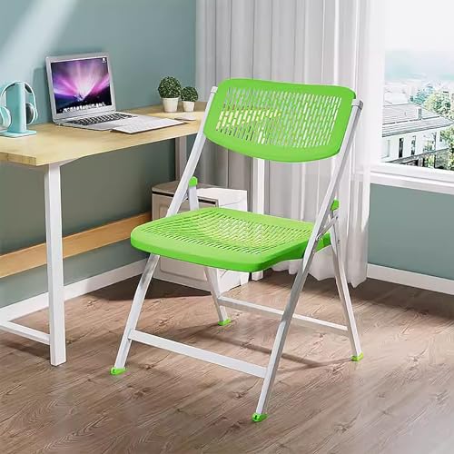 LMXRYPD Klappstuhl, Stühle, Folding Chair, Stuhl Klappbar, Tragbarer Rückenstuhl, Einfach zu Falten, Verwendet für Balkon, Hof (Color : Green) von LMXRYPD