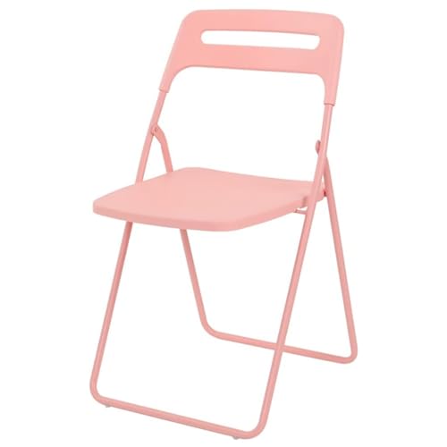 LMXRYPD Klappstuhl Esszimmer. Foldable Chair. Sitzfläche aus Kunststoff, Rahmen aus Kohlenstoffstahl. Für Büros, Schulveranstaltungen und Klassenzimmer (Color : Gouache) von LMXRYPD