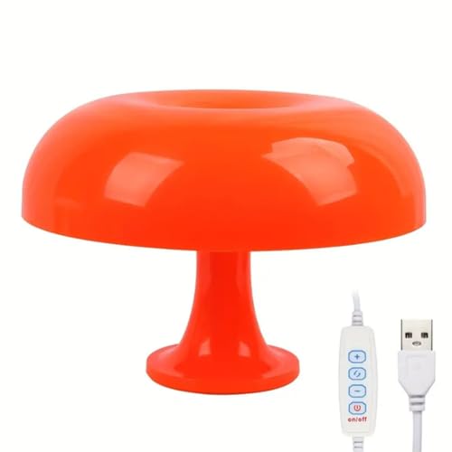 Pilz Tischlampe LED Mushroom Tischleuchte Nachttischlampe mit Kabel 3000K/ 4500K/ 6000K Pilz Leuchte Deko Nachtlicht Mushroom Lampe Schreibtischlampe für Wohnzimmer Schlafzimmer Arbeitszimmer Hotel von LOGT