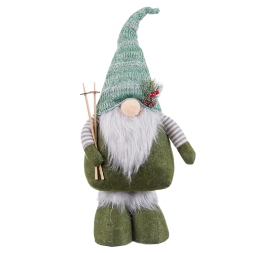 LOLAhome Weihnachts-Elf, stehend, aus grünem Stoff, 60 cm von LOLAhome